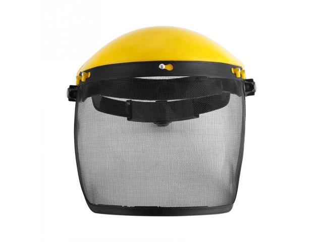Garden Grass Trimmer Safety Helmet Hat with Full Face Mesh Visor for Logging Brush Cutter Forestry Protection