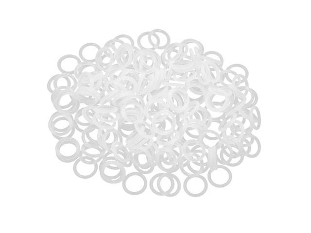 Silicone O-Rings, 14mm OD 10mm ID 2mm Width VMQ Seal Gasket for Compressor Valves Pipe Repair, White, Pack of 200 photo