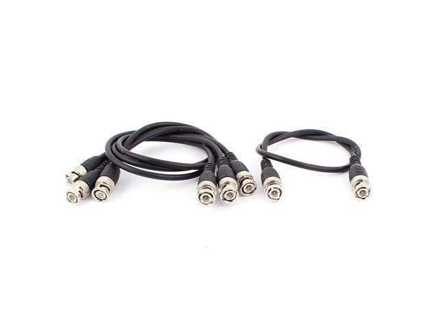 4Pcs 50CM BNC Male to Male M/M Video Coaxial Cable for CCTV Security Camera