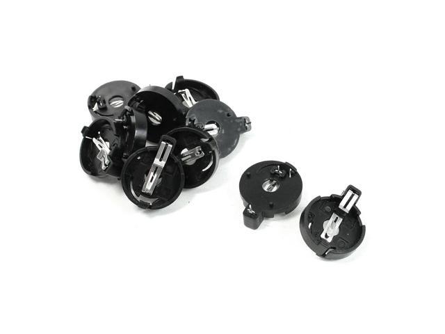 Unique Bargains 20mm Pin Distance CR2032 Button Battery Holder Container 10 Pieces