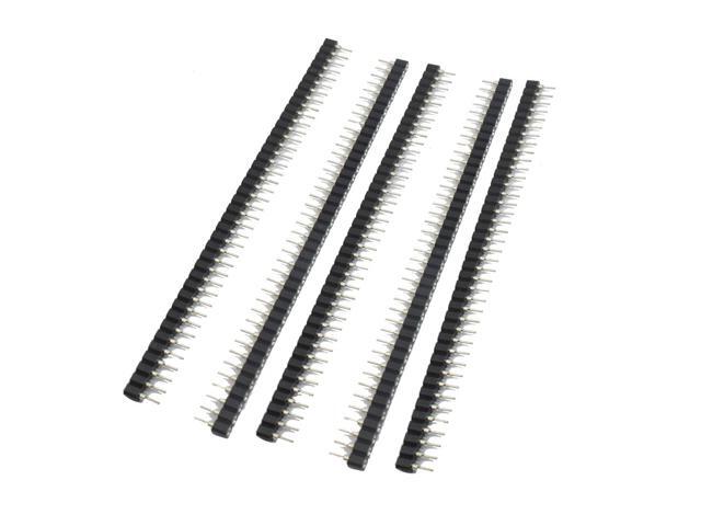 5 Pcs 1x40 Pins Round Single Row IC Socket Female Pin Header