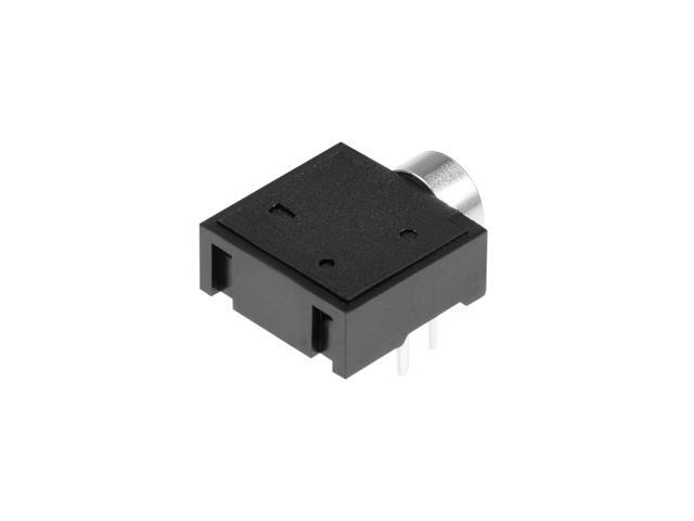 PCB Mount 2.5mm 5 Pin Socket Headphone Stereo Jack Audio Video Connector PJ204 Black 20Pcs