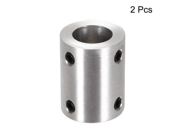 12mm to 12mm Bore Rigid Coupling Set Screw L25XD20 Aluminum Alloy,Shaft Coupler Connector,Motor Accessories,2pcs