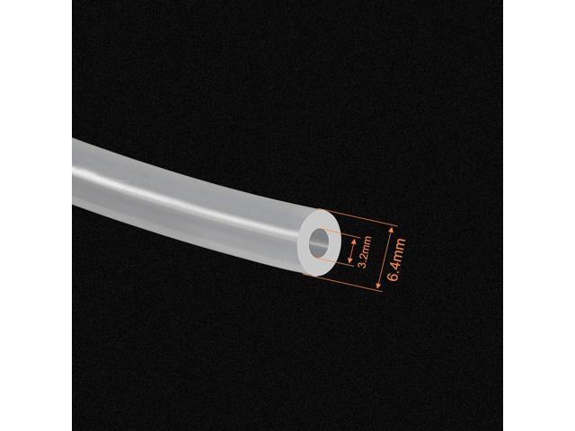 Clear Silicone Tubing, 1/8'(3.2mm) ID 1/4'(6.4mm) OD 15ft, Flexible Silicone Tube Water Hose for Pump Transfer