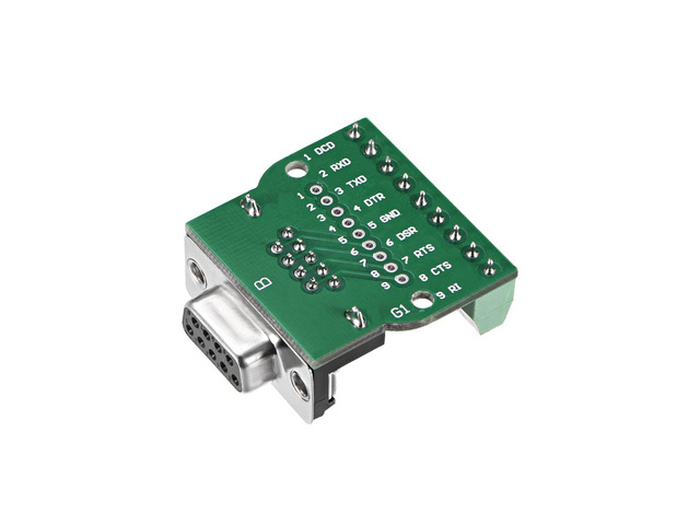 D-sub DB9 Breakout Board Connector 9 Pin 2 Row Female RS232 Serial Port Solderless Terminal Block Adapter