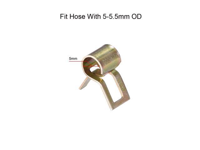 Hose Clamp, 5mm Spring Band Type Clips for Fuel Line Replacement, 50pcs