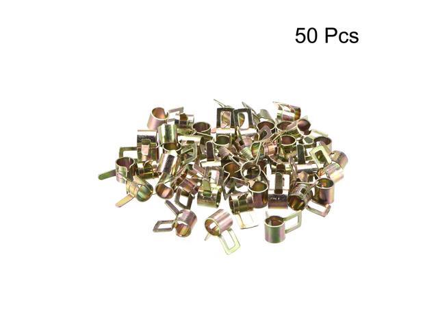 Hose Clamp, 5mm Spring Band Type Clips for Fuel Line Replacement, 50pcs