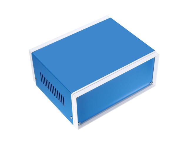 200 x 165 x 90 Electronic Iron DIY Junction Box Enclosure Case Blue