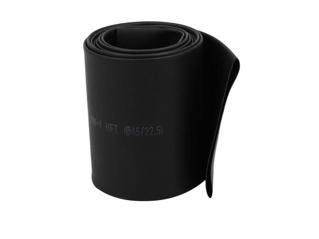 3.3Ft Length 45mm Inner Dia Polyolefin Insulated Heat Shrink Tube Wire Wrap Black