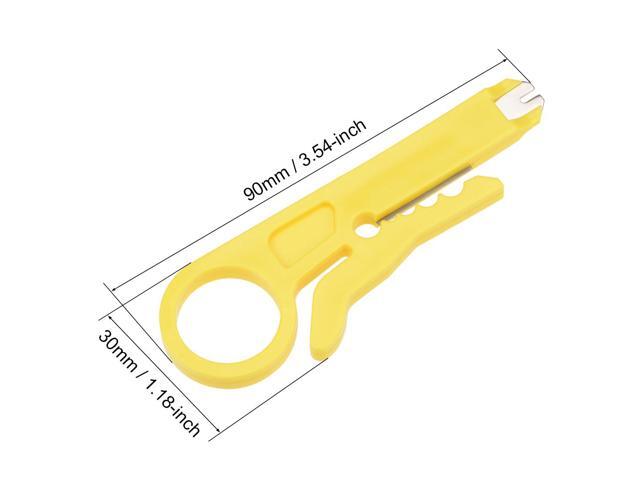 Mini Wire Stripper Punch Down Cutter for Network Wire Cable, RJ45 Cat5 Data Cable, Telephone Cable and Computer UTP Cable 2pcs