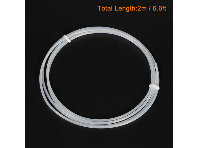 1.8mm ID 2.2mm OD PTFE Tubing Tube 2Meter 6.56ft Lengh For 3D Printer RepRap