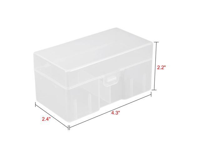 Unique Bargains Clear Plastic Rectangle Storage Box Case Container Holder f 12 x 9V Battery