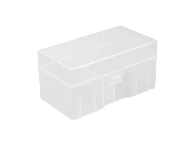 Unique Bargains Clear Plastic Rectangle Storage Box Case Container Holder f 12 x 9V Battery