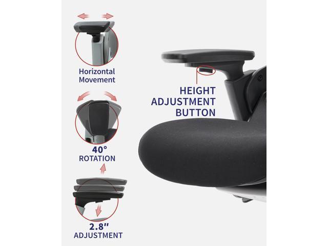 CLATINA 247 Series High Back Ergonomic Office Desk Chairs and Mesh Executive Chairs with Back Support, Black
