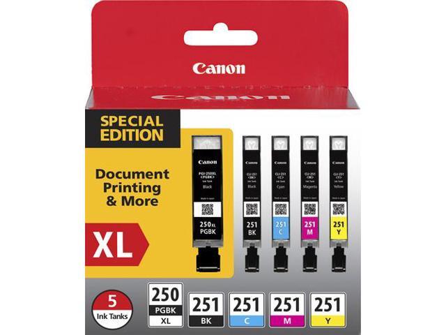 Canon - 250 XL/CLI-251 5-Pack Special Edition Ink Cartridges - Black/Cyan/Magenta/Yellow - image 6