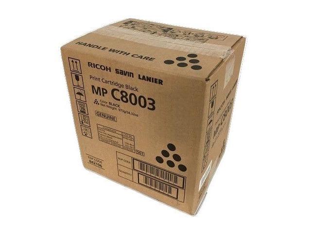 Black Toner Cartridge for Ricoh 842196 MP C6503, MP C8003, Genuine Ricoh Brand