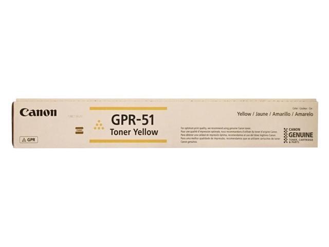 Canon GPR-51 8519B003 ImageRunner Advance C250 C255 C256 C350 C355 C356 Toner Cartridge (Yellow) in Retail Packaging