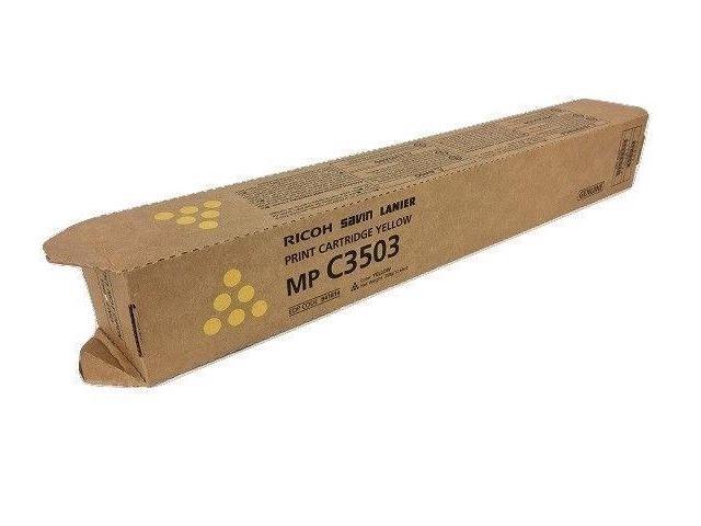 Ricoh Original Toner Cartridge - Laser - 18000 Pages - Yellow - 1 Each