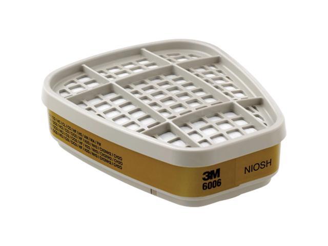 6006 Respirator Cartridge for Certain Organic Vapors and Other Gases 2/Pack