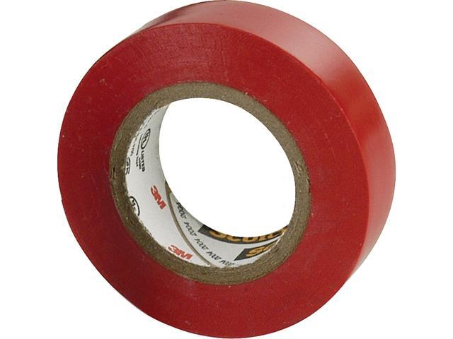 3M Scotch 35 Vinyl Electrical Color Coding Tape 3/4' x 66ft Red 10810