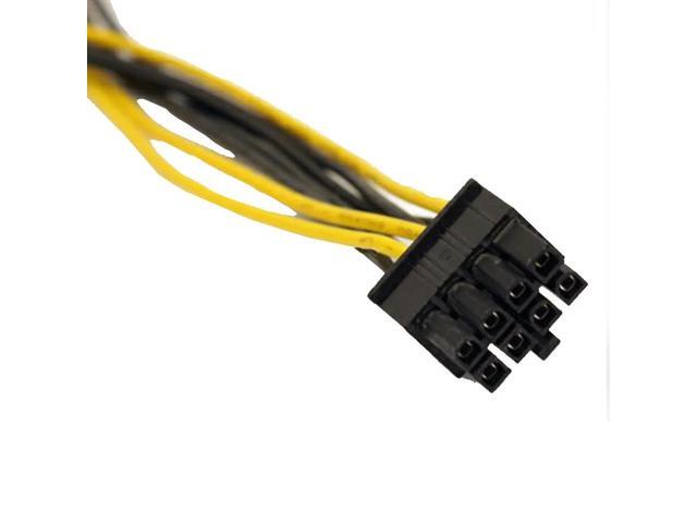 Computer Power Adapter Cable Dual Molex Lp4 4 Pin To 8 Pin Pci-e Express Converter Adapter Power Cable Wire#p30