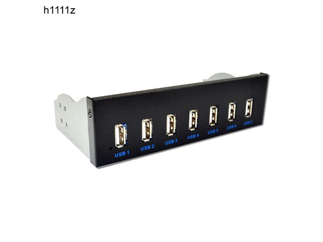 USB HUB USB 2.0 Hub 7 Port Splitter USB 2.0 Front Panel 5.25 CD-ROM Drive Bay Br