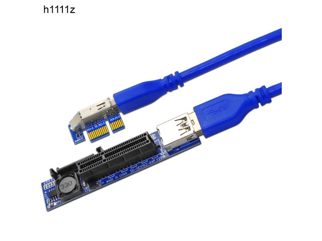 Computer Cable Connector PCI-E Riser PCIE Sleeved Cables Extension USB SATA Adap