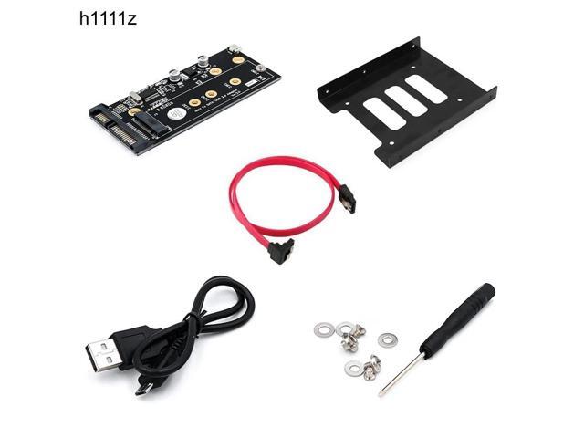 M.2 to USB SATA Adapter SATA-Bus NGFF M.2 KEY B to SATA 2.5 with USB 2.0 and 3.5 HDD Bracket Adapter Raiser for 2230-2280 M2 SSD
