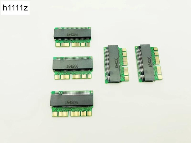 5PCS M key M.2 PCI-e AHCI SSD Adapter Card for 2013 2014 2015 MACBOOK Air A1465