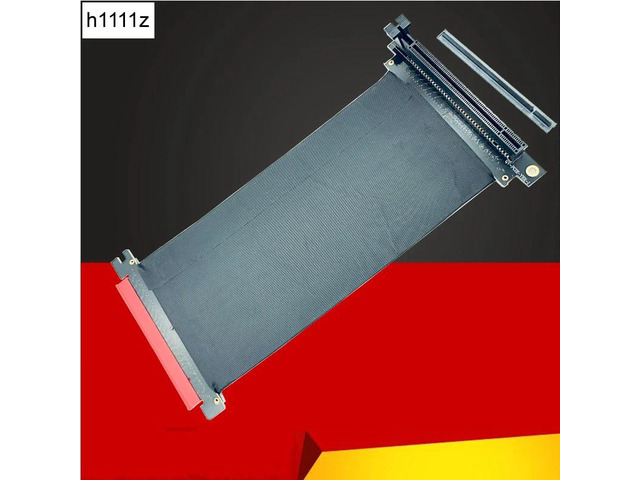 Riser PCI-E x16 To x16 graphics card upright Riser Extension ribbon Cable For Alpha 550RGB 330 Water cooled Tower case PCIe 16x