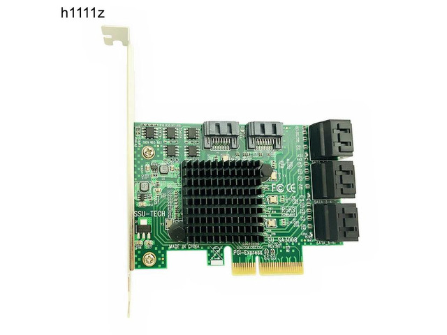 PCI-E PCI Express to SATA 3.0 III 3 6Gb Controller Card SSD PCIe 8 Port SATA Car