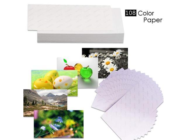 Canon RP-108 High-Capacity Color Ink/Paper Set includes 108 Ink Paper Sheets + 2 Ink Toners for SELPHY CP1300, CP1200, CP1000, CP910 & CP820...