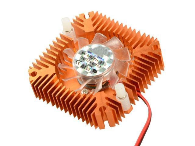 JETTING 55mm 2 PIN Aluminum Snowhite Cooling Fan Heatsink Cooler Fit For PC Computer CPU VGA Video Card VC899 P18 0.25