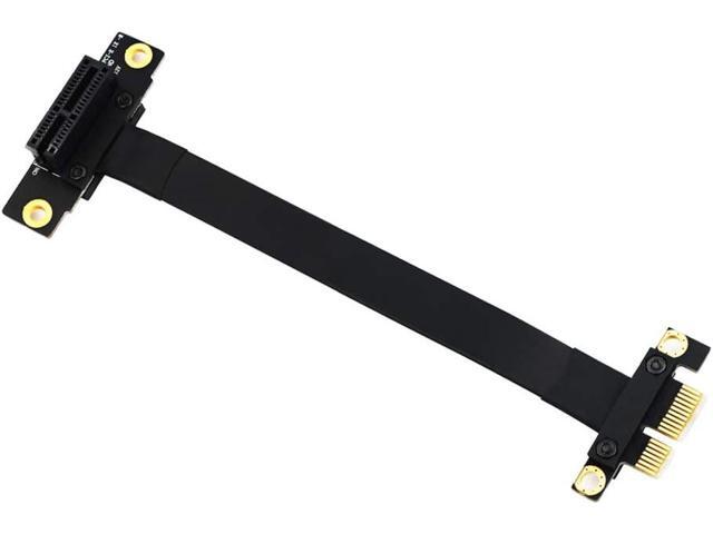SUPERPLUS PCI Express Adapter Cable x1 PCIe Adapter Cable PCI-e PCI Express 36PIN 1X Extension Cable pcie Riser Cable (90 Degree20cm Extension Cord)