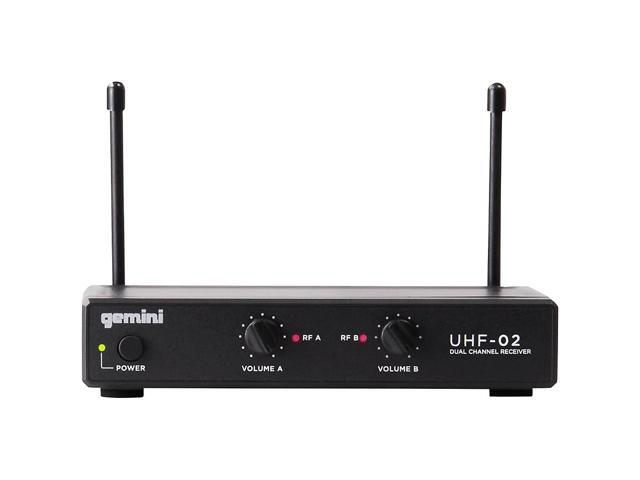 Gemini UHF-02HL 2-Channel Wireless Headset/Lavalier Combo System S12