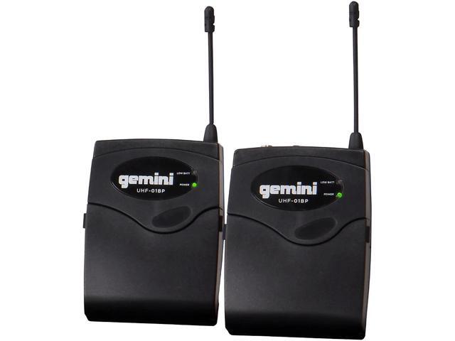 Gemini UHF-02HL 2-Channel Wireless Headset/Lavalier Combo System S12