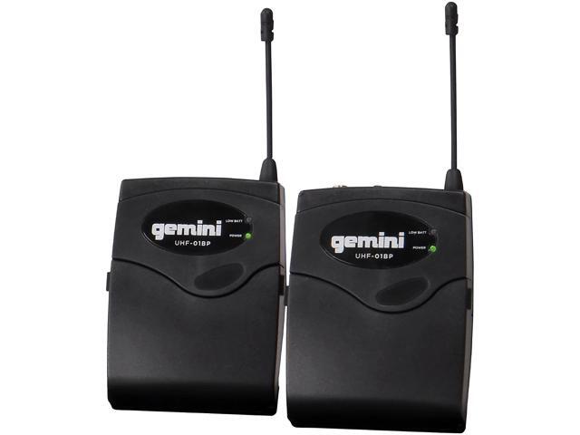 Gemini UHF-02HL 2-Channel Wireless Headset/Lavalier Combo System S34