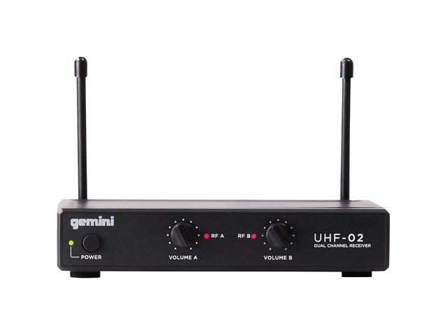 Gemini UHF-02HL 2-Channel Wireless Headset/Lavalier Combo System S34