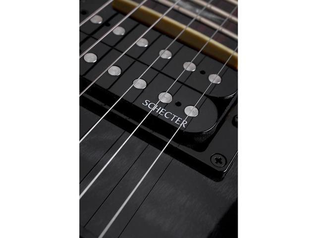 Schecter Guitar Research Omen Extreme-6 FR Electric Guitar See-Thru Black