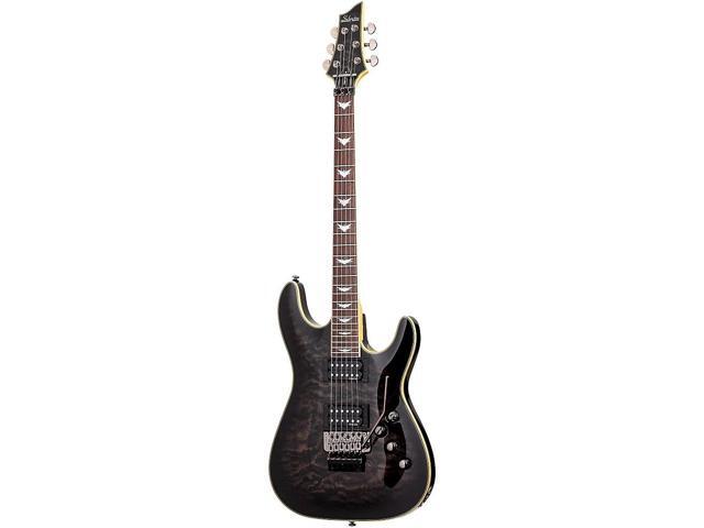 Schecter Guitar Research Omen Extreme-6 FR Electric Guitar See-Thru Black