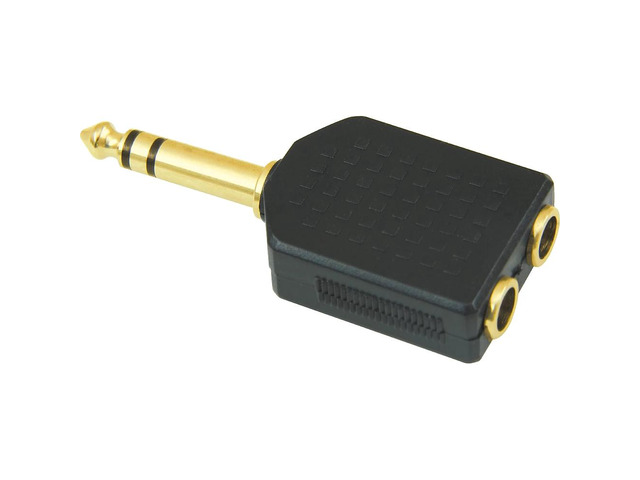 American Recorder Technologies 1/4' Male Stereo to Two 1/4' Female Stereo Adapte