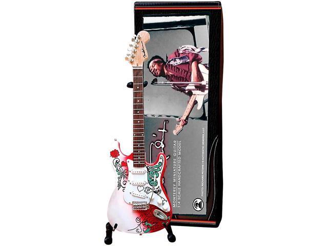 Axe Heaven Jimi Hendrix Monterey Fender Stratocaster Miniature Guitar Replica Collectible