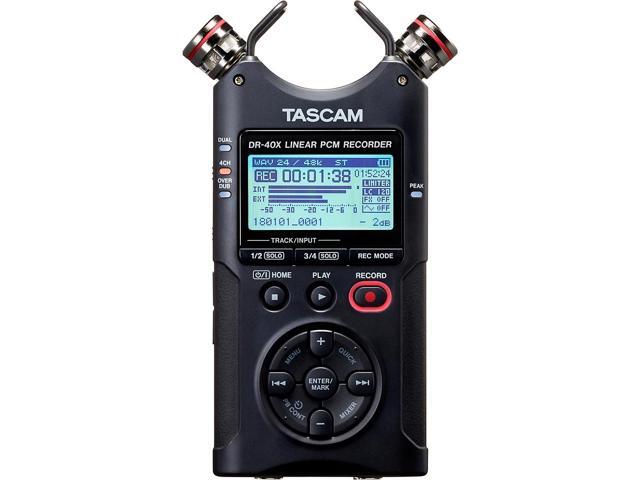 Tascam DR-40X 4-Track Dual Recording Mode LCD Digital Audio Recorder Black - image 11