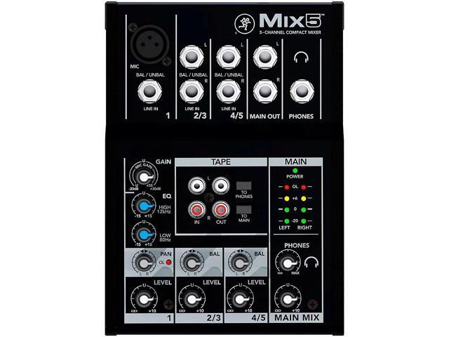 Mackie - Mix5 Compact Mixer - Black - image 3