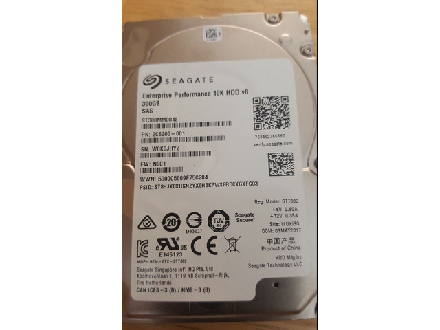 Seagate ST300MM0048 300 GB Internal Hard Drive - SAS - 10000rpm - 128 MB Buffer