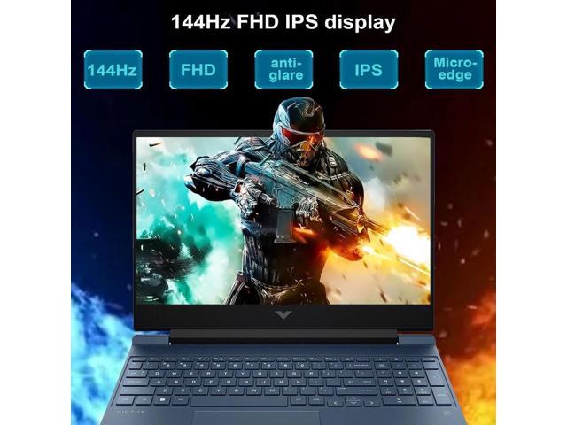 HP Victus 15.6' Gaming Laptop, LED 144Hz FHD IPS Display, 8-Core Intel Core i5-12450H, 16GB RAM 1TB SSD, GeForce RTX 3050, Backlit KB, SD Card...