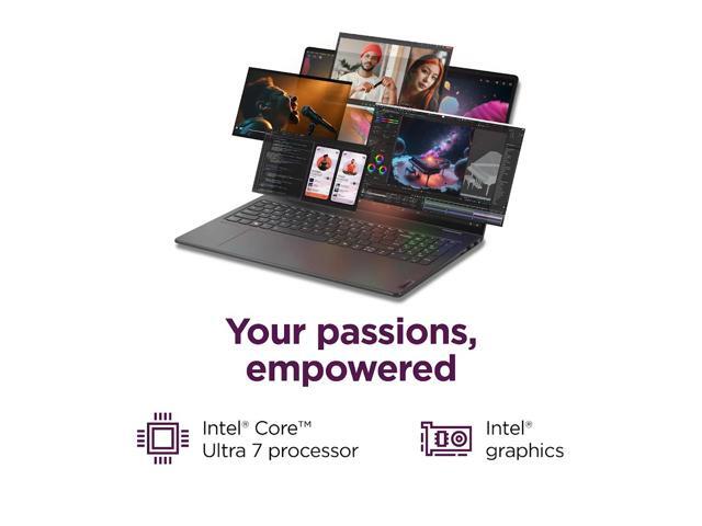 Lenovo Yoga 7i 2-in-1 AI Laptop, 16' WUXGA Touchscreen, Intel 12-Core Ultra 7 155U (Beat i7-1355U), 16GB LPDDR5X RAM 1TB SSD, Backlit KB,...