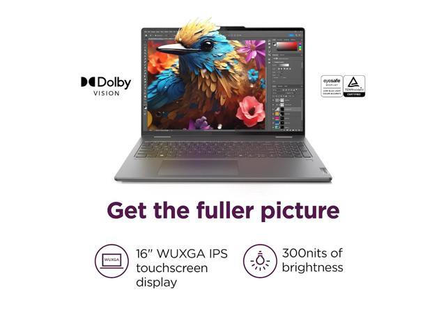 Lenovo Yoga 7i 2-in-1 AI Laptop, 16' WUXGA Touchscreen, Intel 12-Core Ultra 7 155U (Beat i7-1355U), 16GB LPDDR5X RAM 1TB SSD, Backlit KB,...