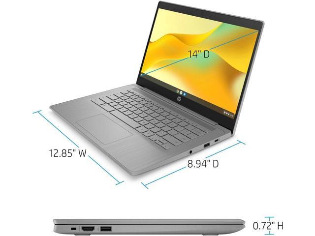 HP Chromebook 14 Inch Laptop for Students Home, Quad-Core Intel Celeron N4120, Intel UHD Graphics 600, 4GB LPDDR4X 4266MHz RAM, 64GB eMMC, HD...