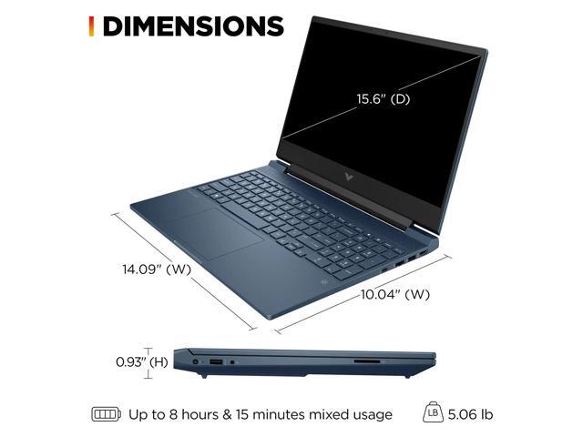 HP Victus 15.6' Full HD IPS 144Hz Premium Gaming Laptop, 12th Gen Intel 8-Core i5-12450H upto 4.4GHz, 64GB RAM, 1TB PCIe SSD, NVIDIA GeForce RTX...